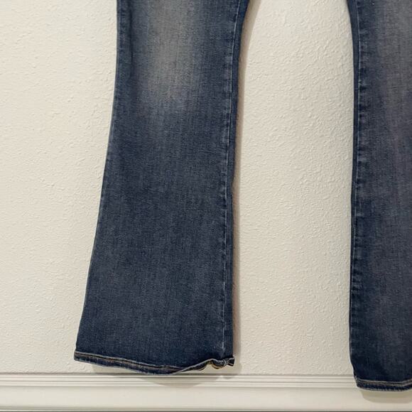 ASOS Maternity Bootcut Tummy Panel Jeans Womens 8 Blue Denim Casual Fall - Picture 3 of 8